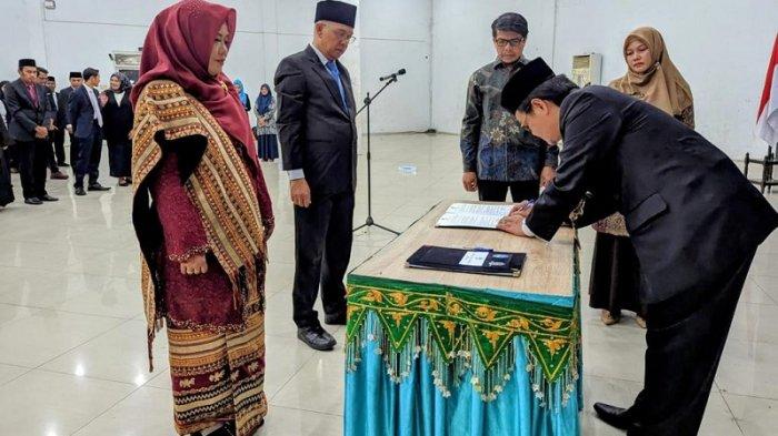 Rektor ISBI Aceh Lantik Dua Wakil Rektor dan Puluhan Pejabat Baru