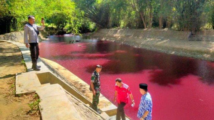 Air Sungai di Pamekasan Mendadak Jadi Merah, Setelah Diselidiki, Ternyata Karena Ini