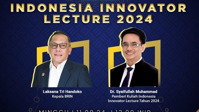 Kepala ARC PUIPT Nilam Aceh USK Dapat Penghargaan Indonesia Innovator Lecture 2024 dari BRIN