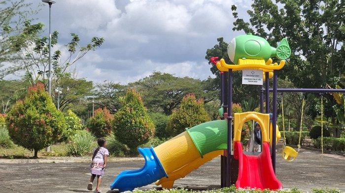 TAMAN RATU BALQIS - Objek wisata Taman Ratu Balqis yang berlokasi di kompleks perkantoran Suka Makmue Nagan Raya.