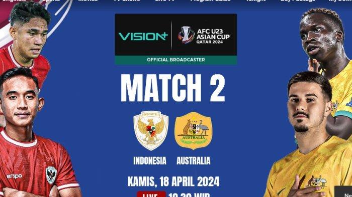Link Live Streaming Indonesia vs Australia di Piala Asia U23 2024 di RCTI, STY Incar Poin Perdana