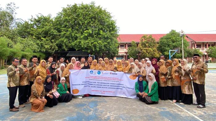 Dosen Unimal Latih 72 Guru SMAN 1 Lhokseumawe, Kembangkan Media Video Animasi Pembelajaran Digital