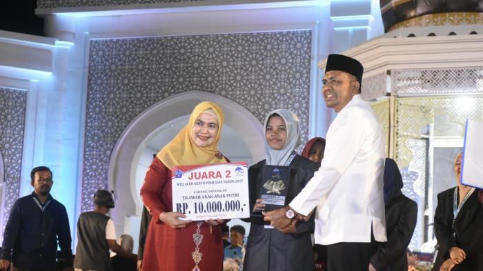 Kafilah Pidie Ukir Prestasi Membanggakan di MTQ Aceh di Pijay, Naik Dua Peringkat