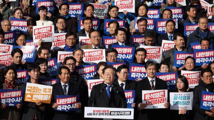 Anggota Parlemen Korea Selatan Serukan Pemakzulan Presiden Yoon terkait Darurat Militer