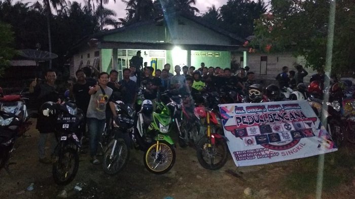 Anak Motor Aceh Singkil Sumbang Uang untuk Korban Gempa dan Tsunami Palu