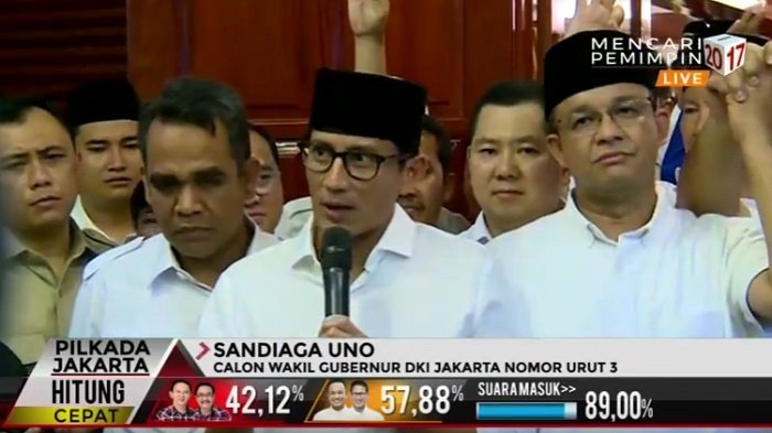 Anies-Sandi Menang di TPS FOBA