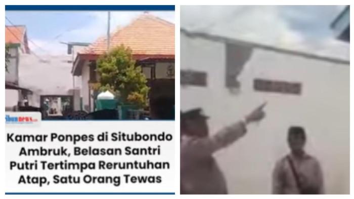 Asrama Putri Ponpes di Situbondo Ambruk Dini Hari, Satu Santriwati Meninggal