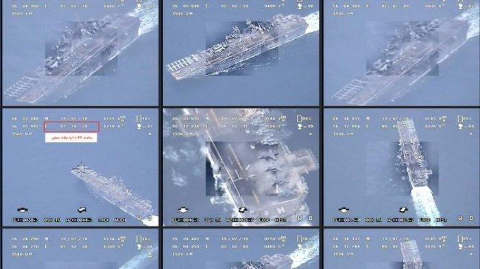 Drone Iran Rekam 6 Kapal Perang AS di Selat Hormuz, Rilis Gambar Untuk Bantah Donald Trump