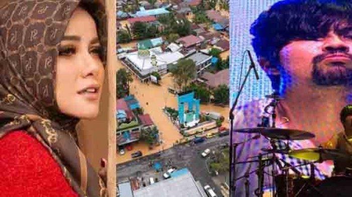 Kampung Halaman Disapu Banjir, Olla Ramlan, Hendy Drummer GIGI dan Ian Kasela Doakan Kalsel