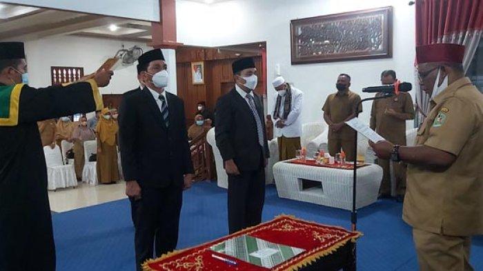 Saat Dua Kadis dan Satu Sekdis Dilantik di Pidie, Abusyik: Saya Nggak Minta Duit dari Anda!