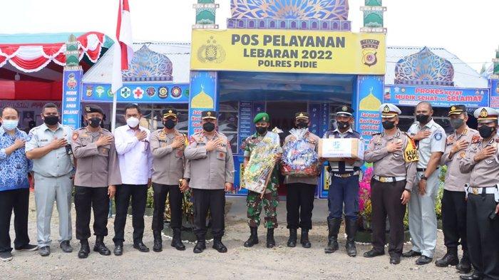 Wakapolda Aceh Kunjungi Pos Pelayanan Lebaran Polres Pidie, Semangati Personel
