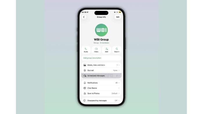 fitur Scheduled Messages