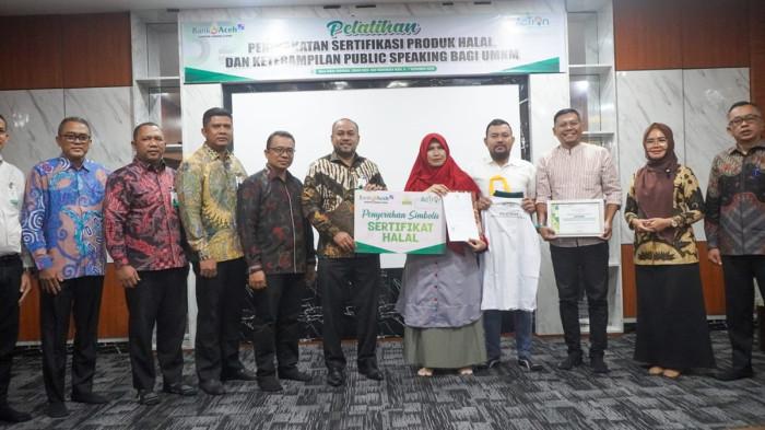 Bank Aceh KCU Gelar Pelatihan Peningkatan Sertifikasi Produk Halal Bagi Pelaku UMKM di Banda Aceh