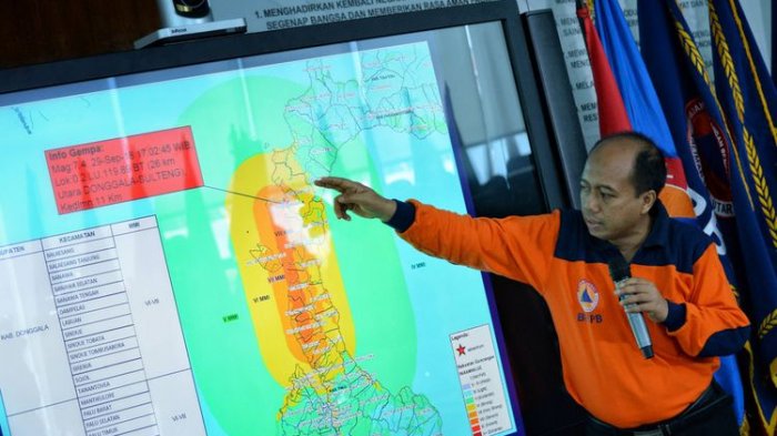 131 Gempa Susulan Guncang Palu dan Donggala Hingga Sabtu Sore