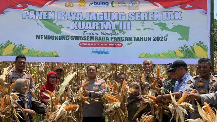 Dukung Swasembada Pangan, Petani Jagung Babahrot Apresiasi Langkah Polres Abdya