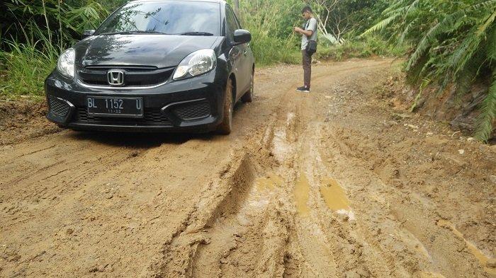 Jalan Antarkecamatan di Peudada Rusak Berat, Sudah Belasan Tahun belum Diperbaiki