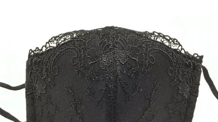 Masker 'Lace Bra Mask' yang diproduksi Atsumi Fashion (Twitter Atsumi Fashion)