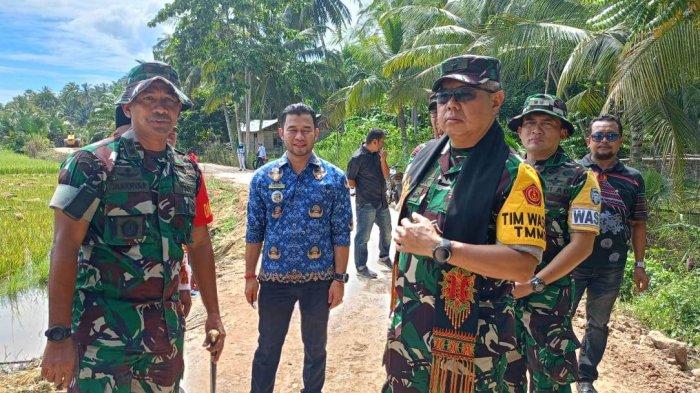 Tim Pengawas Pusterad Tinjau TMMD Ke 122 Kodim 0103 Aceh Utara, Apresiasi Hasilnya