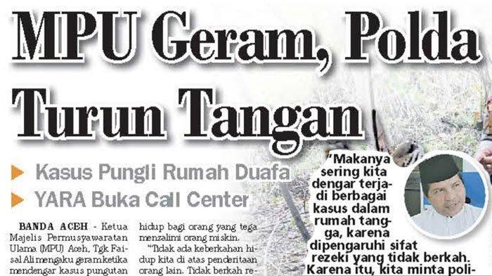 MPU Geram, Polda Turun Tangan, Kasus Pungli Rumah Duafa