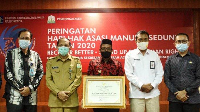 Aceh Jaya Kembali Raih Penghargaan Kabupaten Peduli HAM, Sudah 4 Kali Berturut, Wabup Sampaikan Ini
