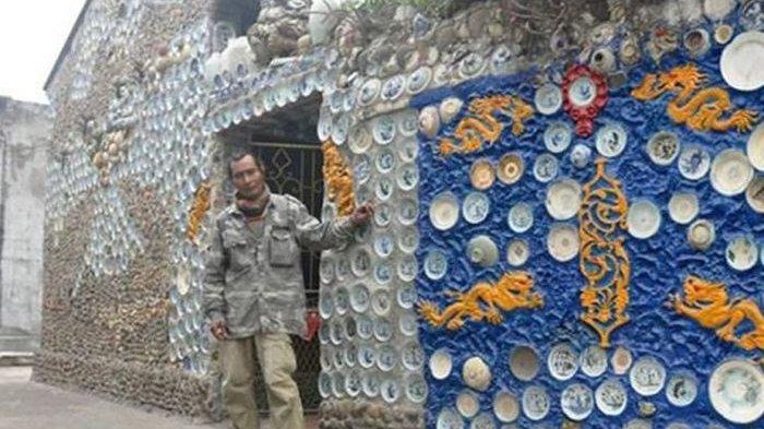 Pria Vietnam Ini Tempelkan Porselen ke Dinding Rumah, Gara-gara Takut Dicuri dan Dijual Keluarga