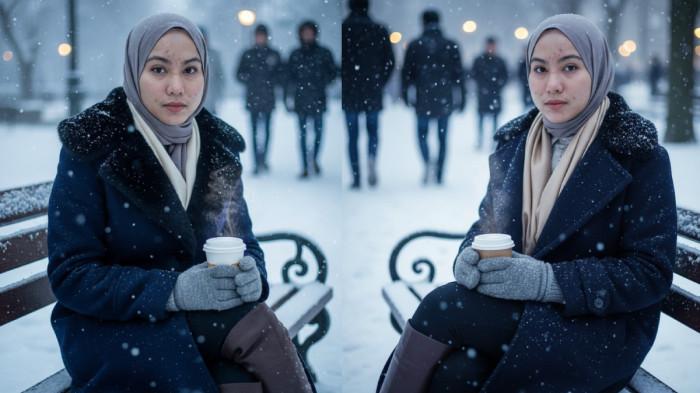 prompt gemini Keanggunan Musim Dingin