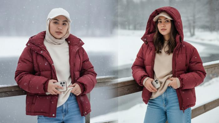 PROMPT GEMINI AI - Contoh foto hasil editan Gemini AI dari foto selfi menggunakan prompt Potret Close-Up Sinematik di Pegunungan, Jumat (14/11/2025). (SERAMBINEWS.COM/AI)