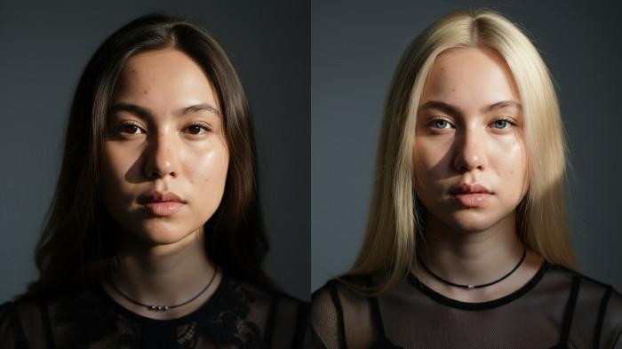 prompt gemini Potret Sinematik Elegan dalam Balutan Hitam