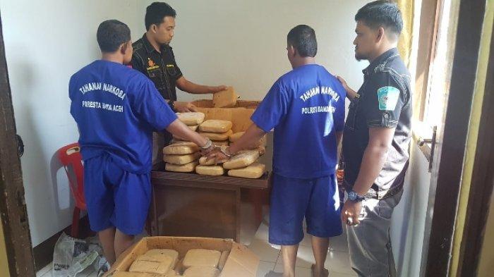 Gunakan Identitas Palsu, Polisi Ringkus Kurir dan Bandar Narkoba di Dua Lokasi di Aceh Besar