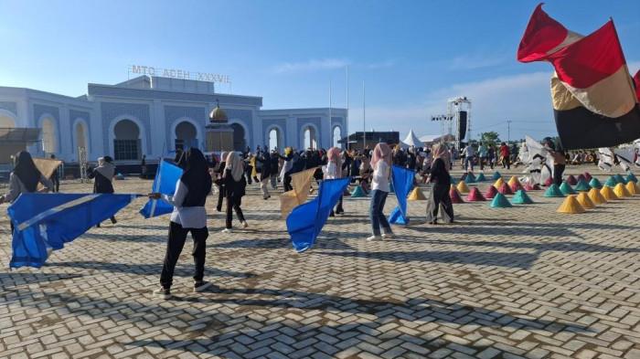 Persiapan Mimbar Utama MTQ Aceh XXXVII di Pidie Jaya Capai 75 Persen, Pemkab Optimis Rampung