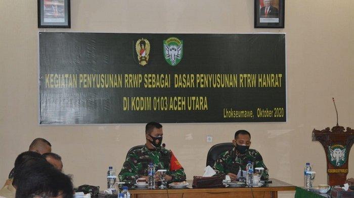 Tim Puldata Kajian Progja dari Pusterad Kunjungi Kodim 0103/Aceh Utara