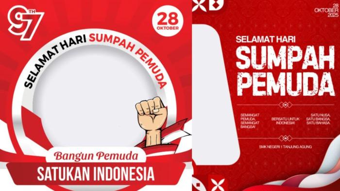 20 Twibbon Hari Sumpah Pemuda 2025, Bikin Foto Profil Makin Patriotik dengan Semangat Persatuan!