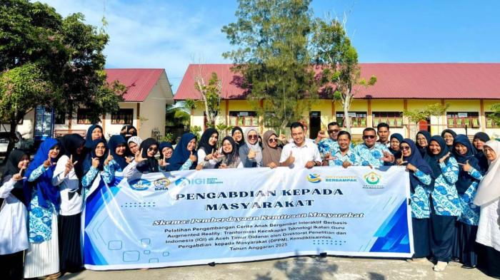 Tim PKM Unimal Gelar Pelatihan Digital AR kepada Guru di Aceh Timur