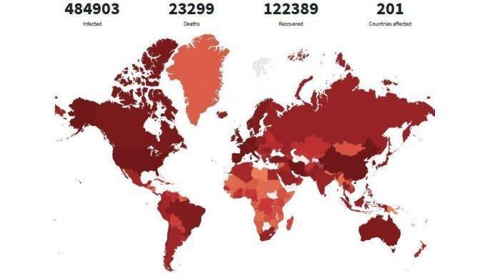 Update Wabah Corona 27 Maret 2020: Amerika Kalahkan China dengan Jumlah Infeksi Terbanyak