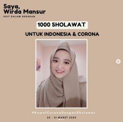 Begini Cara Wirda Mansur atau Hafizah Cantik Putri Ustaz Yusuf Mansur Ini Tangkal Virus Corona