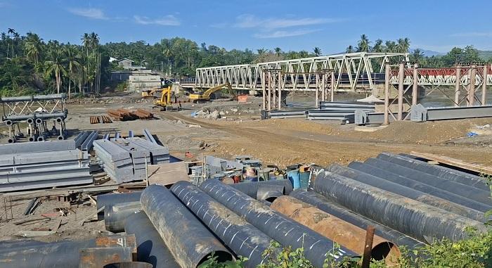 Dua Abutment Jembatan Teupin Mane Rampung, Ditargetkan Bisa Fungsional Agustus 2026 - Serambinews.com