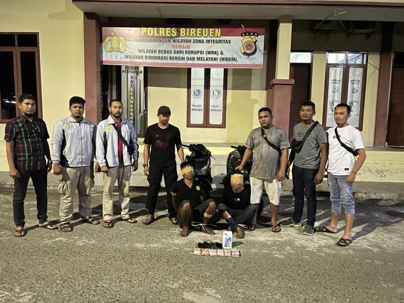 Gercep, Polres Bireuen Tangkap 2 Tersangka Pencurian di Banda Aceh, Sepmor & Uang Dayah Diselamatkan