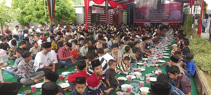 DPW PA Aceh Timur Santuni 1.500 Anak Yatim dalam Buka Puasa Bersama