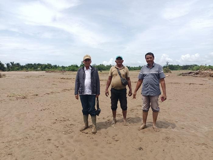 Dampak Banjir Abdya, 20 Hektare Lahan Sawah Milik Petani Rusak Parah