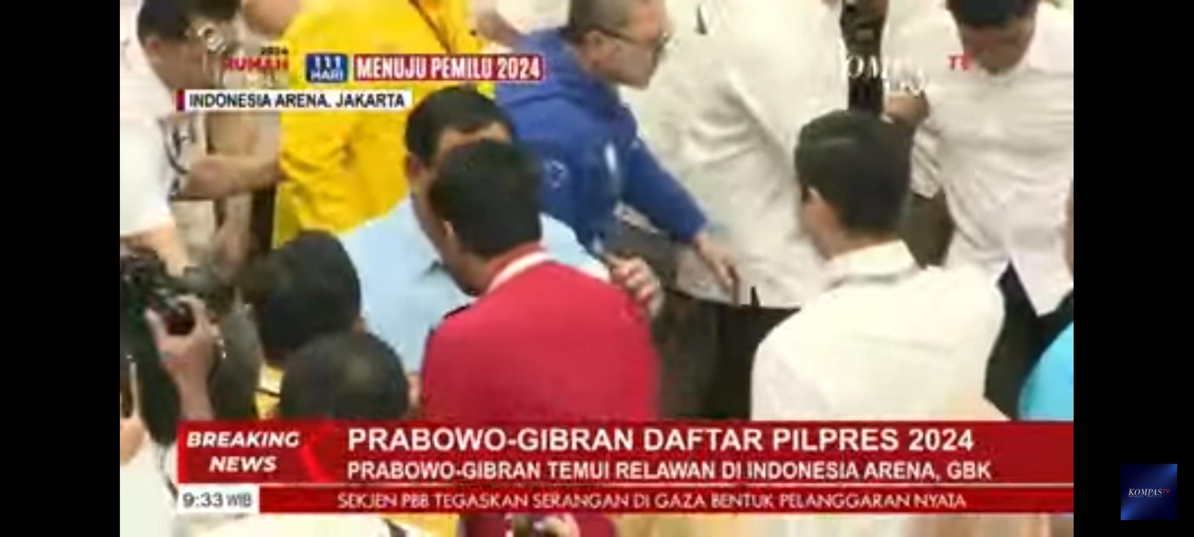 Mualem Hadiri Pendaftaran Prabowo-Gibran ke KPU