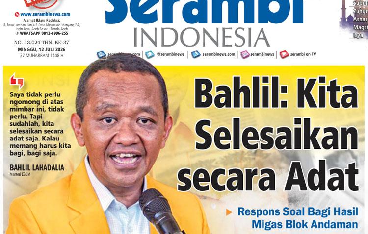 Bahlil: Kita Selesaikan secara Adat Soal Bagi Hasil Migas Blok Andaman - Serambinews.com