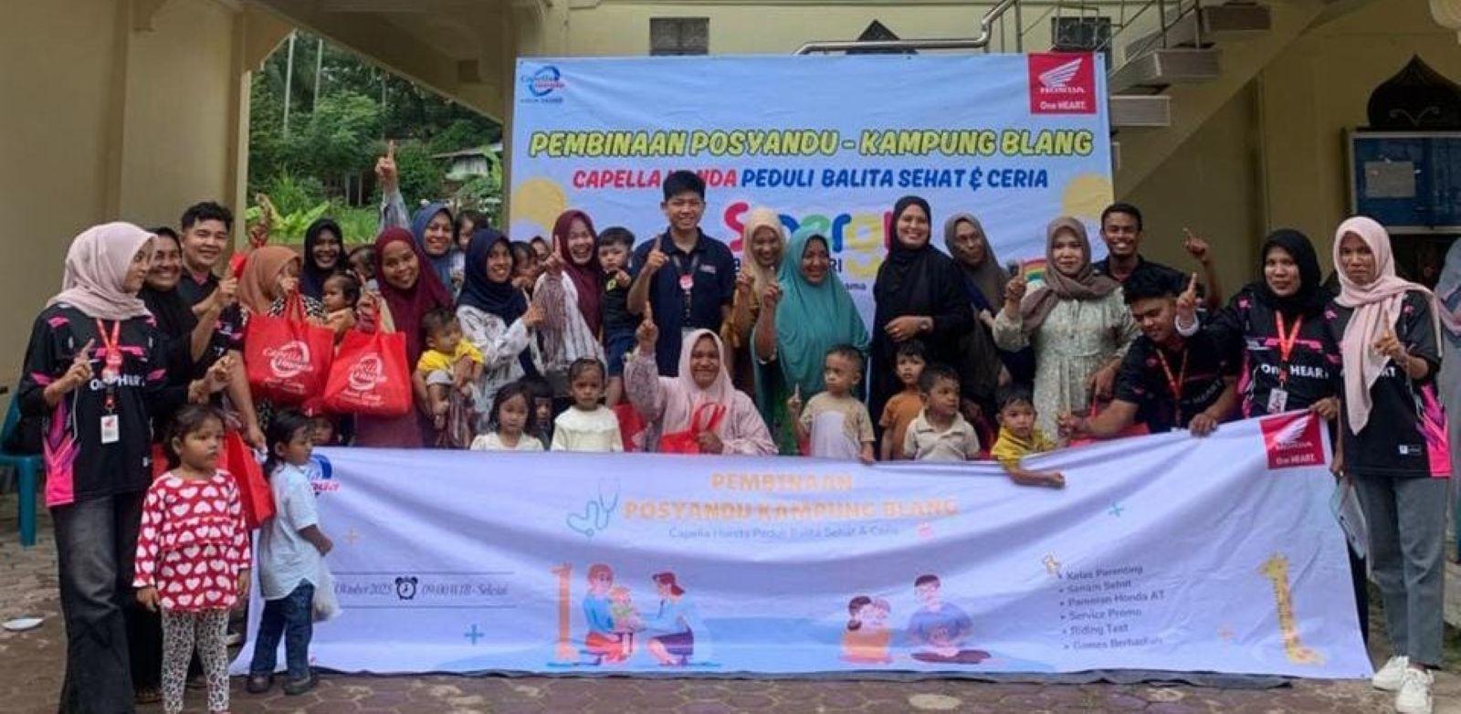 Peduli Tumbuh Kembang Anak, Capella Perkuat Peran Posyandu di Blangbintang