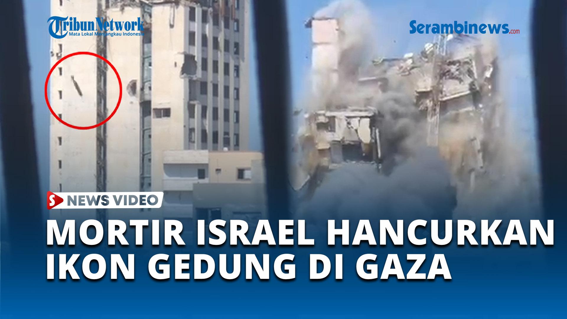 VIDEO Dalam Hitungan Menit, Israel Suruh Warga Gaza Keluar dari Menara Al-Ghafri