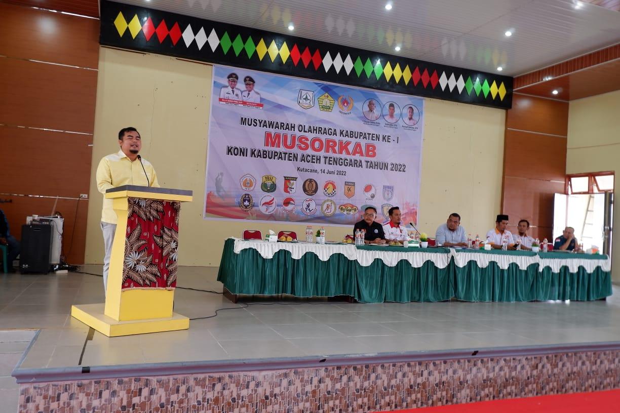 Denny Febrian Roza Pimpin Ketua KONI Aceh Tenggara