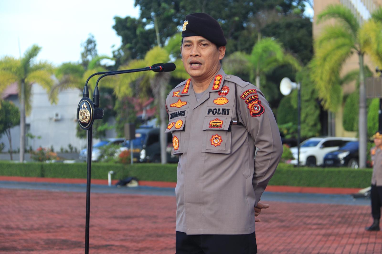 Dirsamapta Polda Aceh Ajak Jajarannya Bangun Komunikasi Saling Menyapa