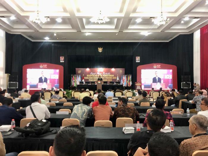 BREAKING NEWS - KIP Aceh Mulai Plenokan Hasil Pemilu 2024