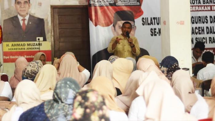 Jelang Ramadhan, DPC Gerindra Banda Aceh Gelar Acara Silaturahmi dan Bagi Paket Ramadhan