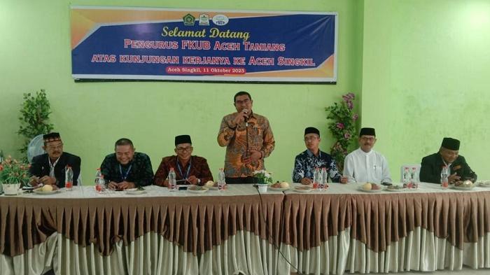 Kemenag Singkil dan FKUB Aceh Tamiang Berbagi Kiat Merawat Kerukunan Umat Beragama