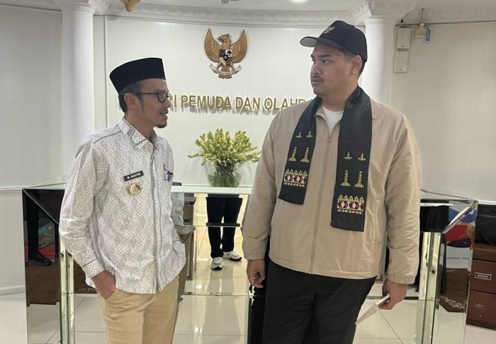 Temui Menpora RI, HRB Usulkan Pembangunan GOR, Lapangan 3 in 1 dan Olahraga Wisata di Subulussalam