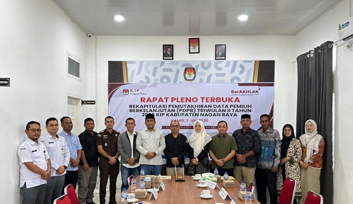 KIP Nagan Raya Tetapkan 128.660 Pemilih Berkelanjutan untuk Pemilu 2029 - Serambinews.com